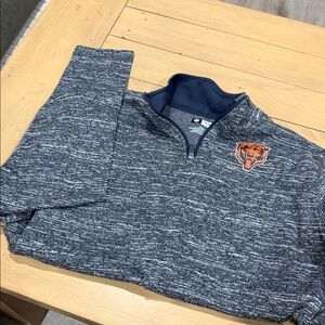 Chicago Bears Men's Navy Zip-Up Sweater